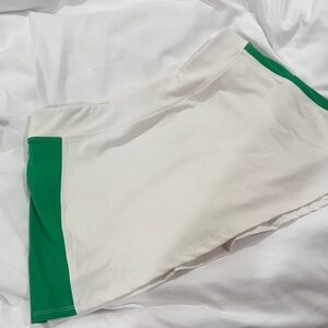 GARAGE White and Green Athletic Skort w Jacket